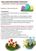 regulamin grupowego konkursu plastycznego o tematyce świątecznej