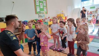 ilustracja do wpisu 
Zajęcia pokazowe z piłki "Jaga Kids"