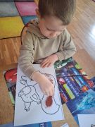 ilustracja do wpisu 
"Wiewiórka" - praca plastyczna