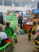 ilustracja do wpisu 
Zajęcia w bibliotece