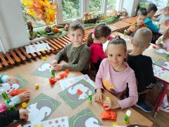 ilustracja do wpisu 
Wiewiórka - praca plastyczna