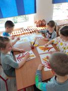 ilustracja do wpisu 
Żółte forsycje - praca plastyczna