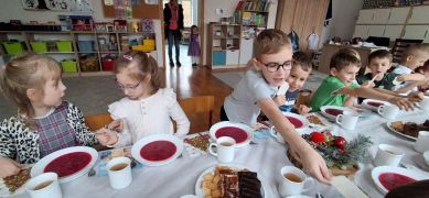 ilustracja do wpisu 
Wigilijne spotkanie