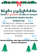 Wigilia przedszkolaków