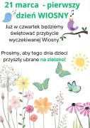 Ogłoszenie dotyczące ubrania się na zielono w dniu 21 marca