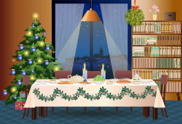 ilustracja do wpisu 
WIGILIJNE SPOTKANIE